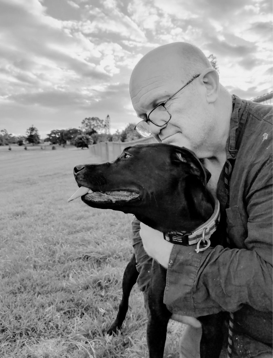 Darren Needham-Walker with Luna